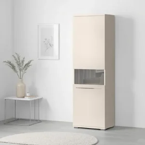 Preiswert OTTO home Vitrine »Piano« (H/B/T): 193/60/40,2cm,UV lackiert, Soft-Close Funktion