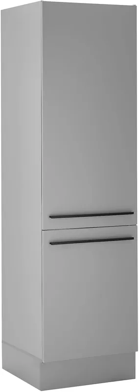 BASIC by Balculina Kühlumbauschrank »Denver, Küchenschrank BxHxT 60 x 211 x 57« 1 Stk. tlg. Breite 60cm, in grau matt/lancelot eiche Mega-Angebot