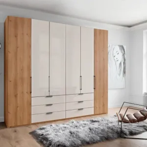 WIEMANN Kleiderschrank »Monaco« mit Teil-Glasfront sowie hochwertige Beschläge inkl. Dämpfung Letzte Chance