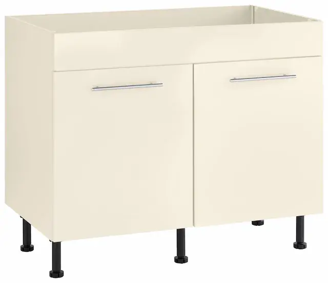 wiho Küchen Spülenschrank »Ela« Breite 100 cm, höhenverstellbare Füße Sichere Zahlung