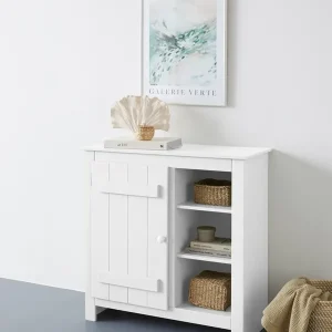 OTTO home Stauraumschrank »Bertram« Massivholz,4 verstellbare Einlegeböden, Magnetverschluss,Höhe 90 cm Neu Im Sortiment