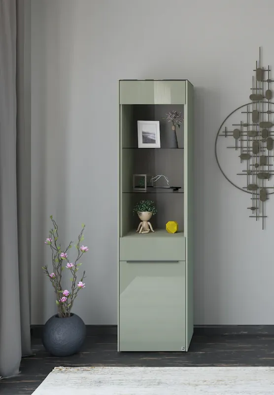 Knallerangebot set one by Musterring Standvitrine »Reno« 1 Stk. tlg. Mit Gleitern und in verschiedenen Farben erhältlich