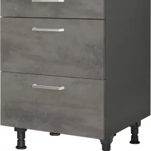 nobilia® Kochfeldumbauschrank »"Riva", vormontiert, mit Schubkasten und Auszügen,« in den Breiten 60 und 90 cm Echt