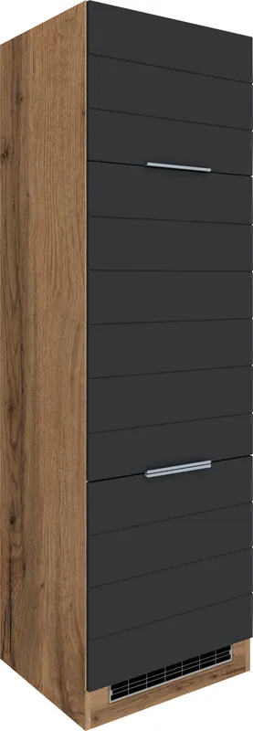 KOCHSTATION Kühlumbauschrank »KS-Luhe« 60 cm breit, hochwertige MDF-Fronten mit waagerechter Lisene Günstig