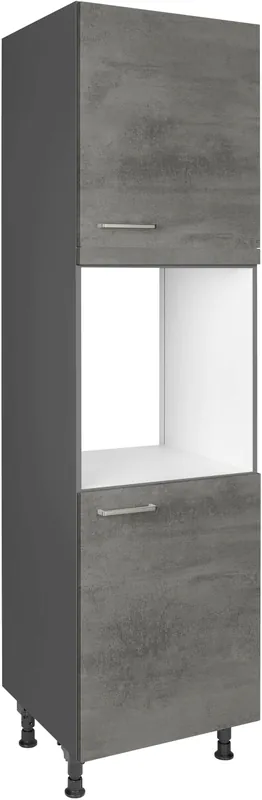 nobilia® Herdumbauschrank »"Riva", Ausrichtung wählbar, mit zwei zusätzlichen Türen,« vormontiert, Breite/Höhe: 60/167,8 cm Preisknaller