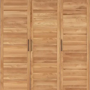 Echt Home affaire Kleiderschrank »Chamara« aus massivem Eichenholz, in unterschiedlichen Breiten, Höhe 218 cm