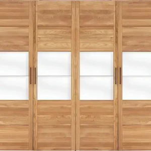 Home affaire Kleiderschrank »Chamara« aus massivem Eichenholz, in unterschiedlichen Breiten, Höhe 218 cm Wochenendangebot