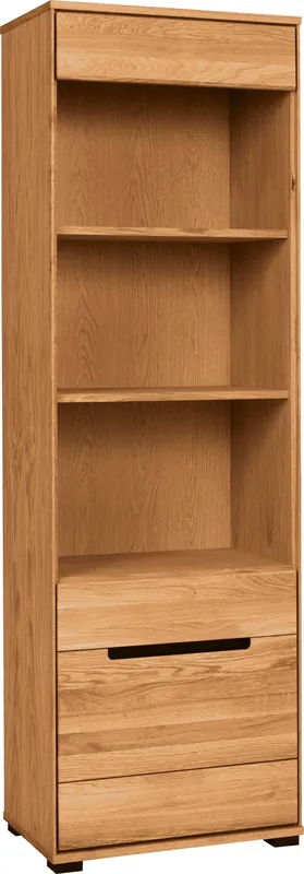 Sichere Zahlung Home affaire Vitrine »Vitrine LOLA B/T/H: 62,5/196,5/40,5cm« Eiche teilmassiv, Türen mit dampfer