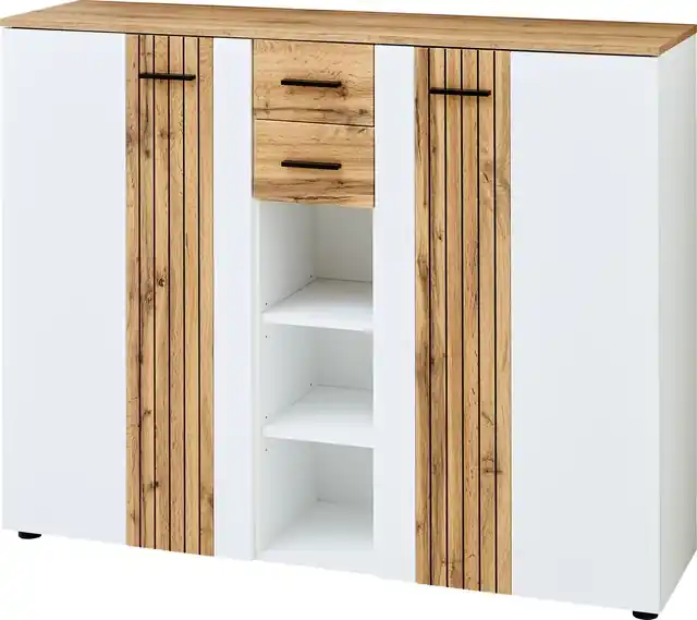 Innostyle Schuhschrank »Schuhschrank Sparks,135x106x38cm (B/H/T)« 1 Stk. tlg. 2 türig, 2 Schubkasten, 3 offene Fächer, Softclose Finale Aktion