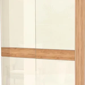 Jetzt Bestellen OTTO home Schwebetürenschrank »Gala, wahlweise mit oder ohne Spiegel, 182x65x224cm, FSC-zertifiziert« mit 6 Einlegeböden und 2 Kleiderstangen,UV lackiert, kratzfest, hochglänzend, Soft-Close Funktion