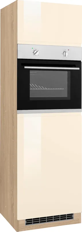 KOCHSTATION Backofenumbauschrank »KS-Virginia« 200 cm hoch, 60 cm breit, Nische für Ofen B/H/T: 56/59/55 cm, 2 Türen Schneller Versand