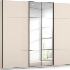 OTTO home Kleiderschrank »Schwebetürenschrank Schrank Garderobe Wäscheschrank BAVENO« in 3 Ausstattungen BASIC/CLASSIC/PREMIUM (mit Soft-Close-Funktion),in moderner Loft-Optik mit Griffleisten aus Metall MADE IN GERMANY Preiswert