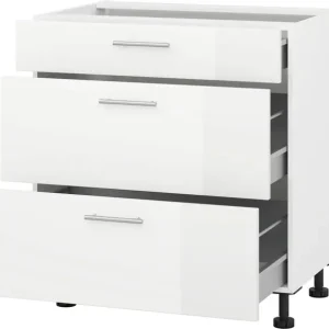 Schneller Versand KOCHSTATION Herdumbauschrank »"KS-Scafa"« Breite 90 cm, mit zwei Auszügen und einem Schubkasten