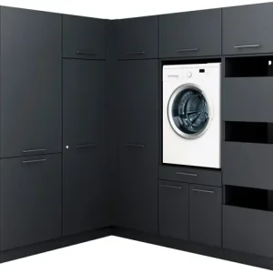 Billig Laundreezy Mehrzweckschrank-Set »Laundreezy, 9-tlg. Mehrzweckschrank-Set B/H/T 218/200/68 cm« 9 Stk. tlg.