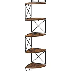 SONGMICS Eckenregal in Braun/ Schwarz - (B)20 x (H)127,5 x (T)20 cm günstig kaufen | limango Heißes Angebot