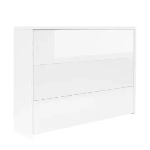 Direktkauf ABRIHOME 2 in 1 Faltbarer Sideboard mit Rollen & Wireless Charger, Weiß günstig kaufen | limango