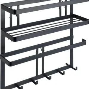 Wenko Küchenregal in Schwarz - (B)30 x (H)33 x (T)9 cm günstig kaufen | limango Bestpreis