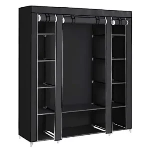 Abverkauf SONGMICS Kleiderschrank in Schwarz - (B)150 x (H)175 x (T)45 cm günstig kaufen | limango