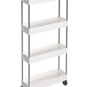 SONGMICS Küchenwagen in Weiß/ Schwarz - (B)40 x (H)86 x (T)12,5 cm günstig kaufen | limango Wochenendangebot