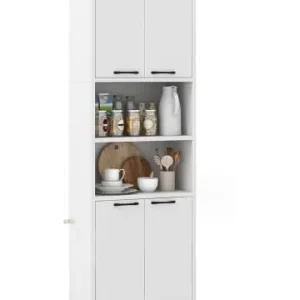 Sale COSTWAY 190 cm hoher Küchenschrank Vorratsschrank in Weiß günstig kaufen | limango