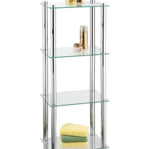 Wenko Regal "Yago" in Chrom - (B)40 x (H)104 x (T)30 cm günstig kaufen | limango Direkt Vom Hersteller