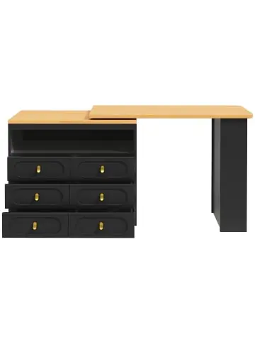 Garantierte Lieferung ABRIHOME Ausziehbarer Sideboard mit 360° Drehfunktion und Stauraum in Schwarz günstig kaufen | limango