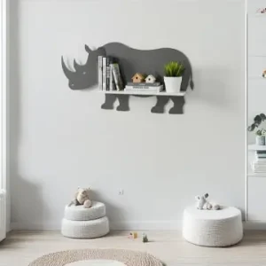 Direktkauf Woody Kids Wandregal in Grau/ Weiß - (B) 33 x (H) 25 x (T) 10 cm günstig kaufen | limango