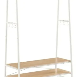 Solange Der Vorrat Reicht SONGMICS Kleiderständer in Weiß/ Hellbraun - (B)100 x (H)160 x (T)45 cm günstig kaufen | limango