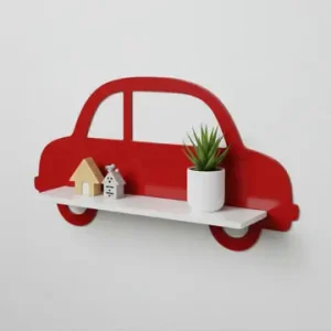 Woody Kids Wandregal in Rot/ Weiß - (B) 33 x (H) 25 x (T) 10 cm günstig kaufen | limango Beliebt