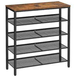 Rabatt SONGMICS Schuhregal in Schwarz/ Braun - (B)75 x (H)93 x (T)28 cm günstig kaufen | limango