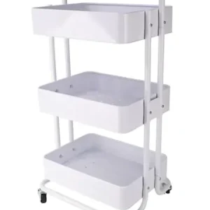 Rabatt Echtwerk Küchenwagen in Weiß - (B)43 x (H)86 x (T)32 cm günstig kaufen | limango