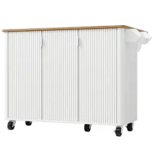 ABRIHOME Ausziehbarer Küchenwagen mit Handtuchhalter und Gewürzregal,Weiß günstig kaufen | limango Begrenztes Angebot