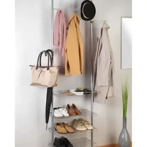 Expressversand Wenko Garderobe "Apollon" in Silber - (B)61 x (H)300 x (T)28 cm günstig kaufen | limango