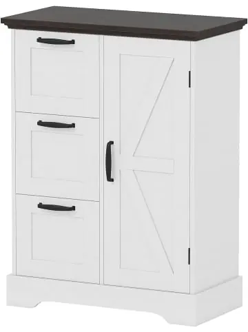 Neu COSTWAY Küchenschrank 60 x 30 x 80 cm in Weiß günstig kaufen | limango