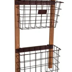 Bestpreis Anticline Wandregal in Schwarz/ Braun - (B)30,5 x (H)59,5 x (T)14 cm günstig kaufen | limango