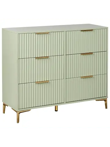 Beliani Kommode WALCOTT in Grün/Gold - (W) 108 x (H) 89 x (L) 40 cm günstig kaufen | limango Direktkauf