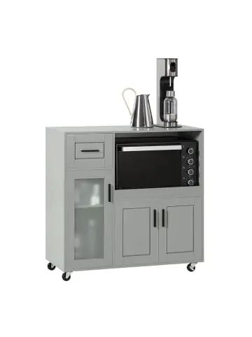 SoBuy Sideboard in Hellgrau - (B)89 x (H)89 x (T)40cm günstig kaufen | limango Direkt Vom Hersteller