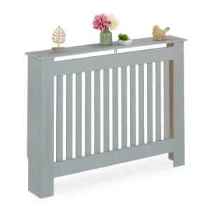 relaxdays Heizkörperverkleidung "Landhaus" in Grau - (B)112 x (H)83 x (T)19 cm günstig kaufen | limango Abverkauf