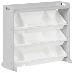 Beliani Bücherregal COLLIE in Grau/Weiß - (W) 86 x (H) 78 x (L) 39 cm günstig kaufen | limango Rabatt