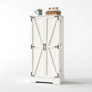 ABRIHOME 128.5cm LED Küchenschrank mit 2 Flügeltüren und Verstellbaren Regalen günstig kaufen | limango Zertifiziert