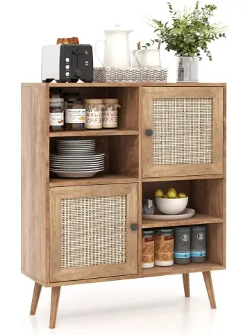 COSTWAY Sideboard Rattan 97cm in Hellbraun günstig kaufen | limango Heißes Angebot
