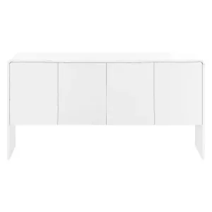 Neu Im Sortiment ABRIHOME Sideboard mit 4 Türen und Rückstoßvorrichtung in Weiß günstig kaufen | limango
