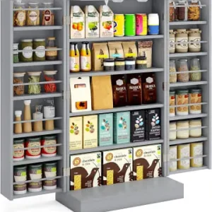 COSTWAY Vorratsschrank 103cm in Grau günstig kaufen | limango Nur Für Kurze Zeit