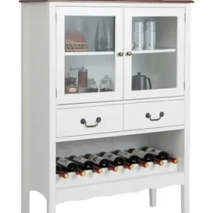 COSTWAY Weinschrank 90 x 40 x 126,5 cm in Weiß günstig kaufen | limango Sonderangebot