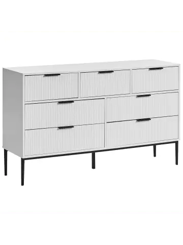 Beliani Kommode LEDUC in Weiß/Schwarz - (W) 135 x (H) 80 x (L) 40 cm günstig kaufen | limango Nur Für Kurze Zeit