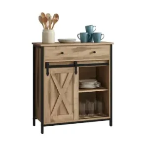 Beliebt relaxdays Sideboard in Natur/ Schwarz - (B)70 x (H)80 x (T)30 cm günstig kaufen | limango