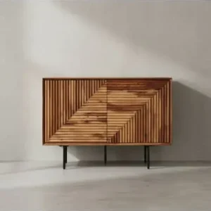 Geprüft KADIMA DESIGN Sideboard 100x71x40 cm Massivholz / Metall Anrichte, Kommode günstig kaufen | limango