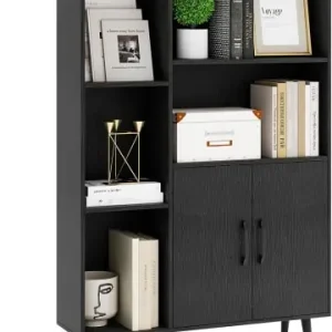 Direkt Vom Hersteller COSTWAY Bücherschrank 80 x 23,5 x 119 cm in Schwarz günstig kaufen | limango