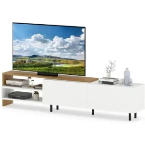 Jetzt Kaufen COSTWAY TV-Schrank für Fernseher 80 Zoll 181 cm in Weiß günstig kaufen | limango