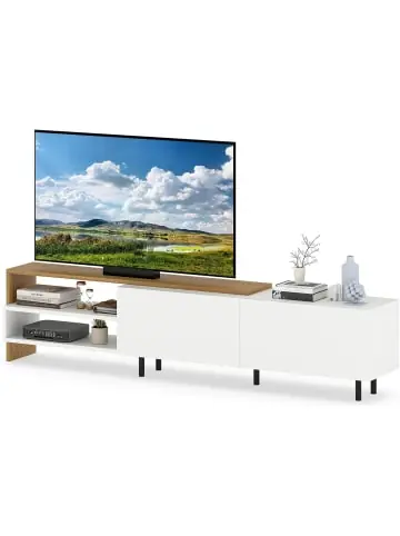 Jetzt Kaufen COSTWAY TV-Schrank für Fernseher 80 Zoll 181 cm in Weiß günstig kaufen | limango